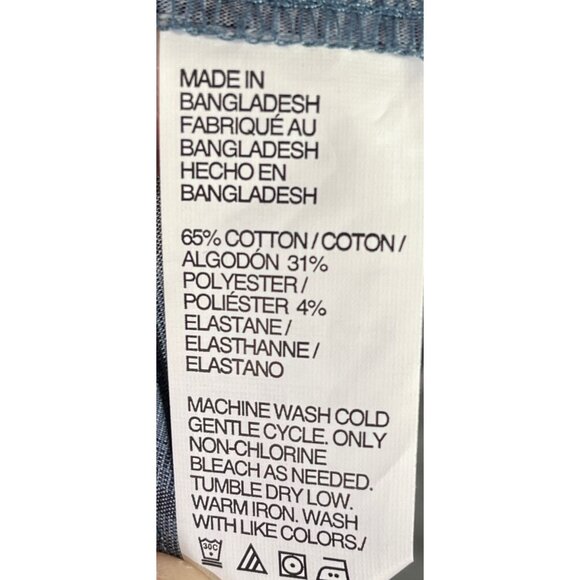 Van Heusen Mens Essential Shadow Plaid Long Sleeve Button-Down Shirt Blue - Picture 13 of 14